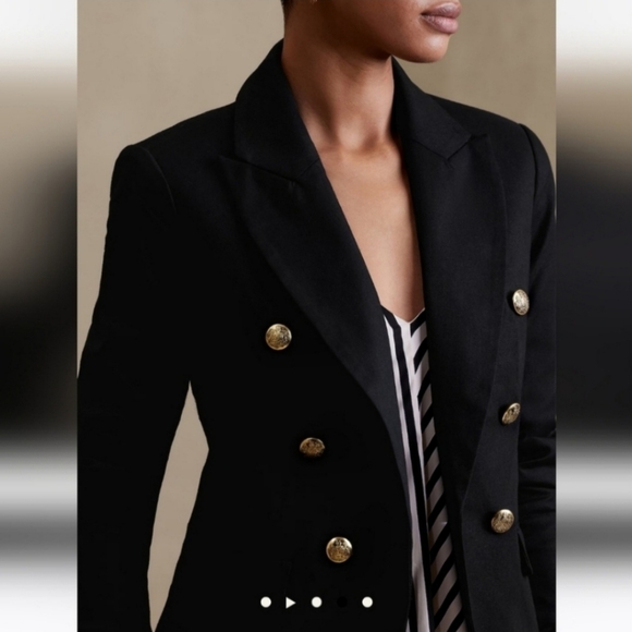 NWT Banana Republic Icon Blazer black - Picture 3 of 6